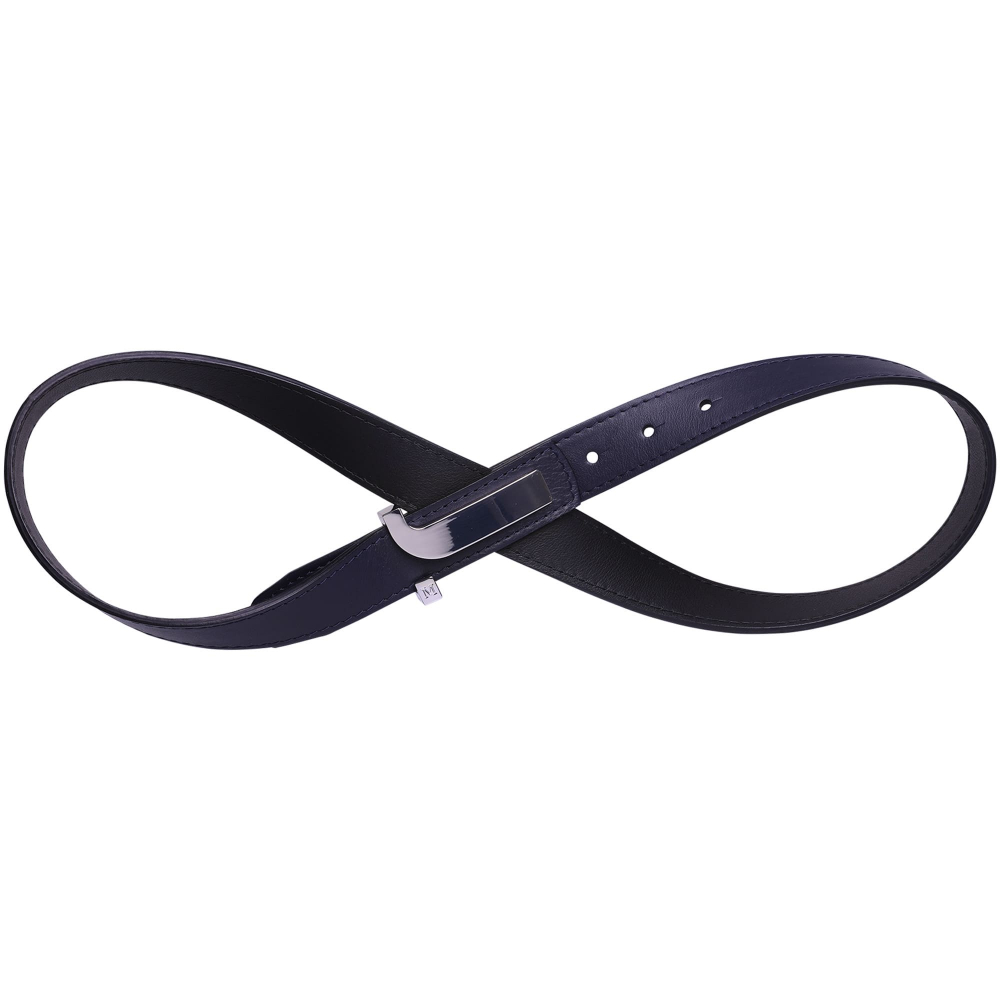 Reversible belt navy blue -JANUS-